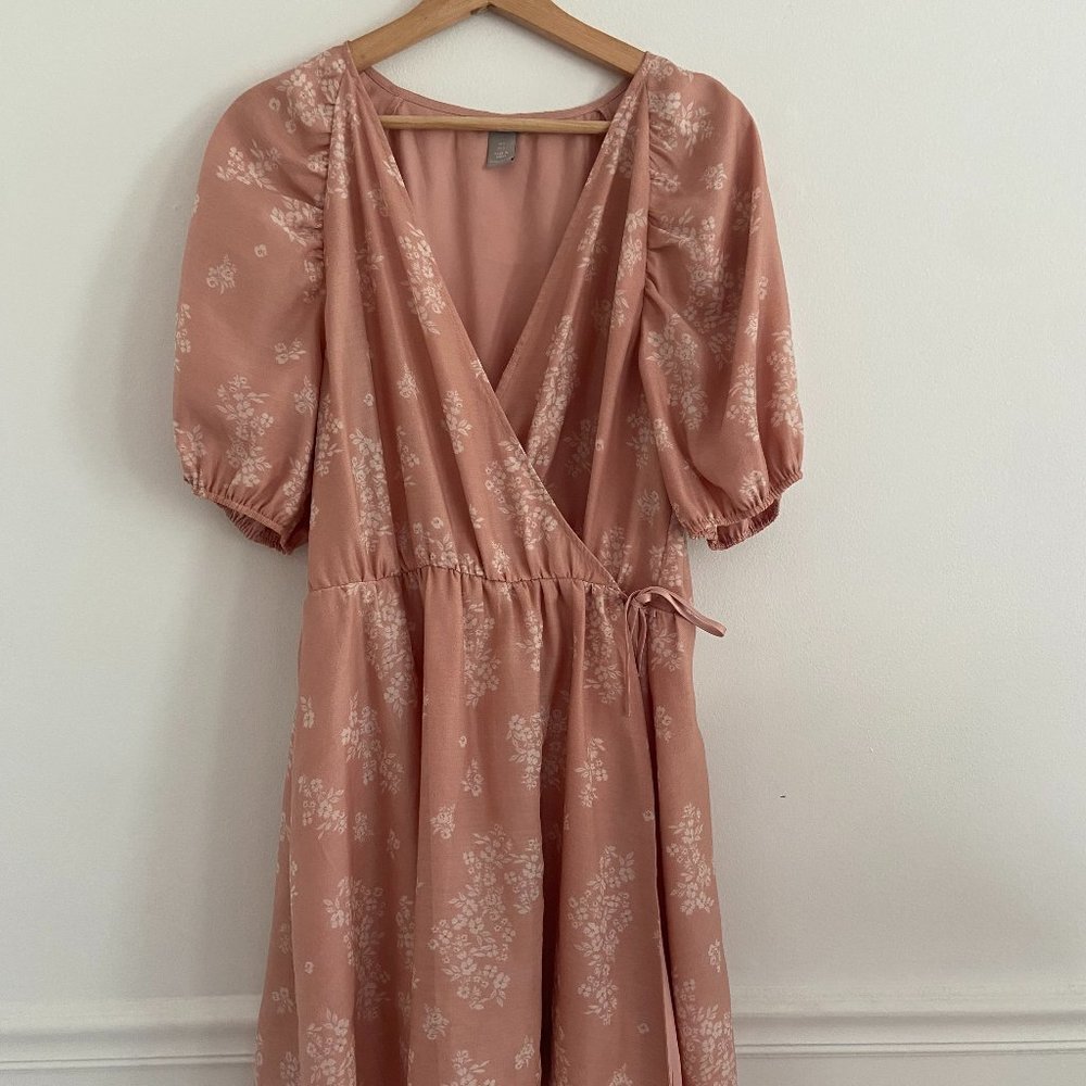 Pretty Pink Wrap Dress